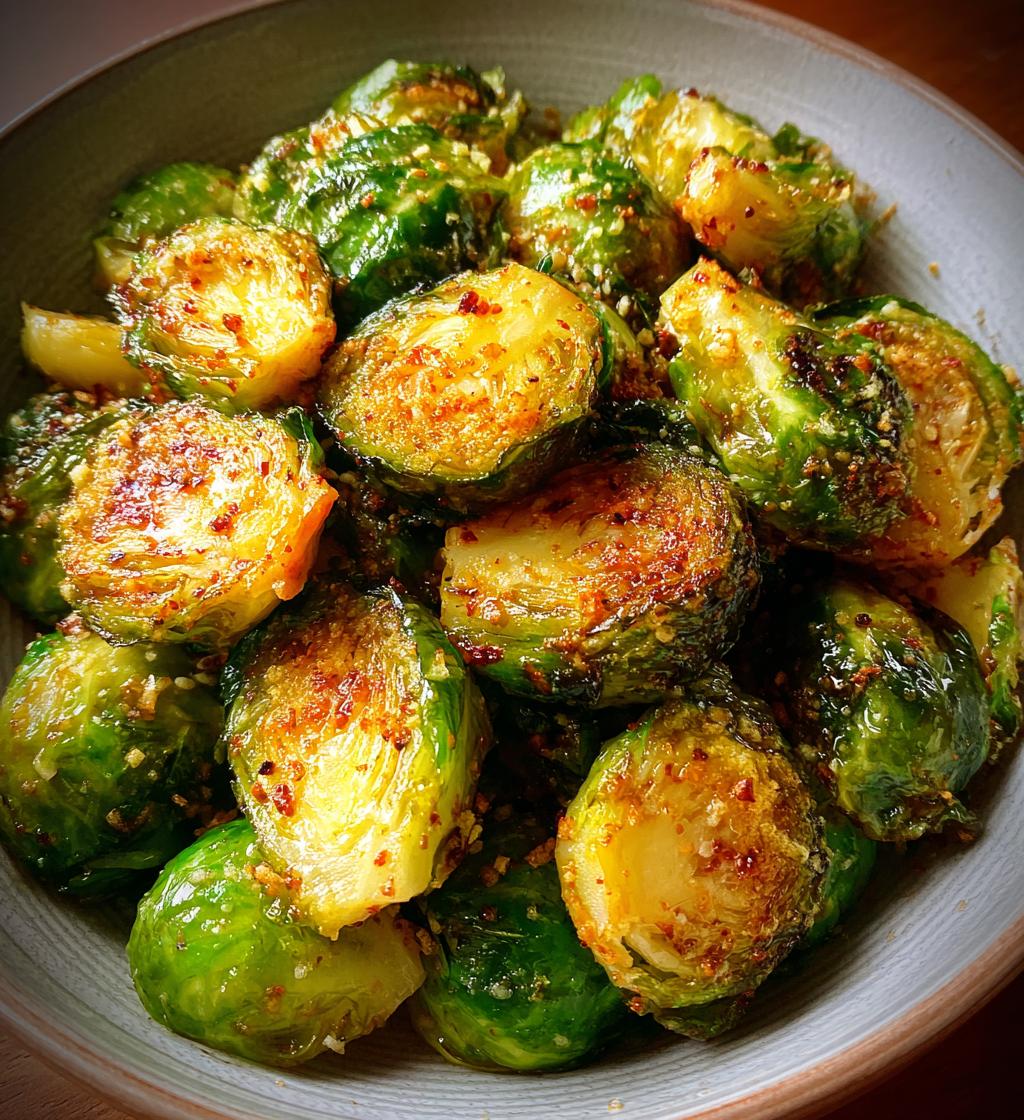 healthy air fryer roasted brussels sprouts recipe